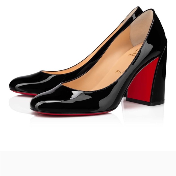 Christian Louboutin Shoes - Red Bottoms Black Patent Leather Pumps